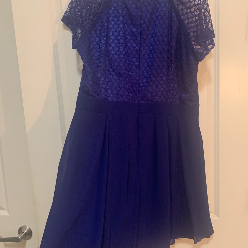 Blue skater dress